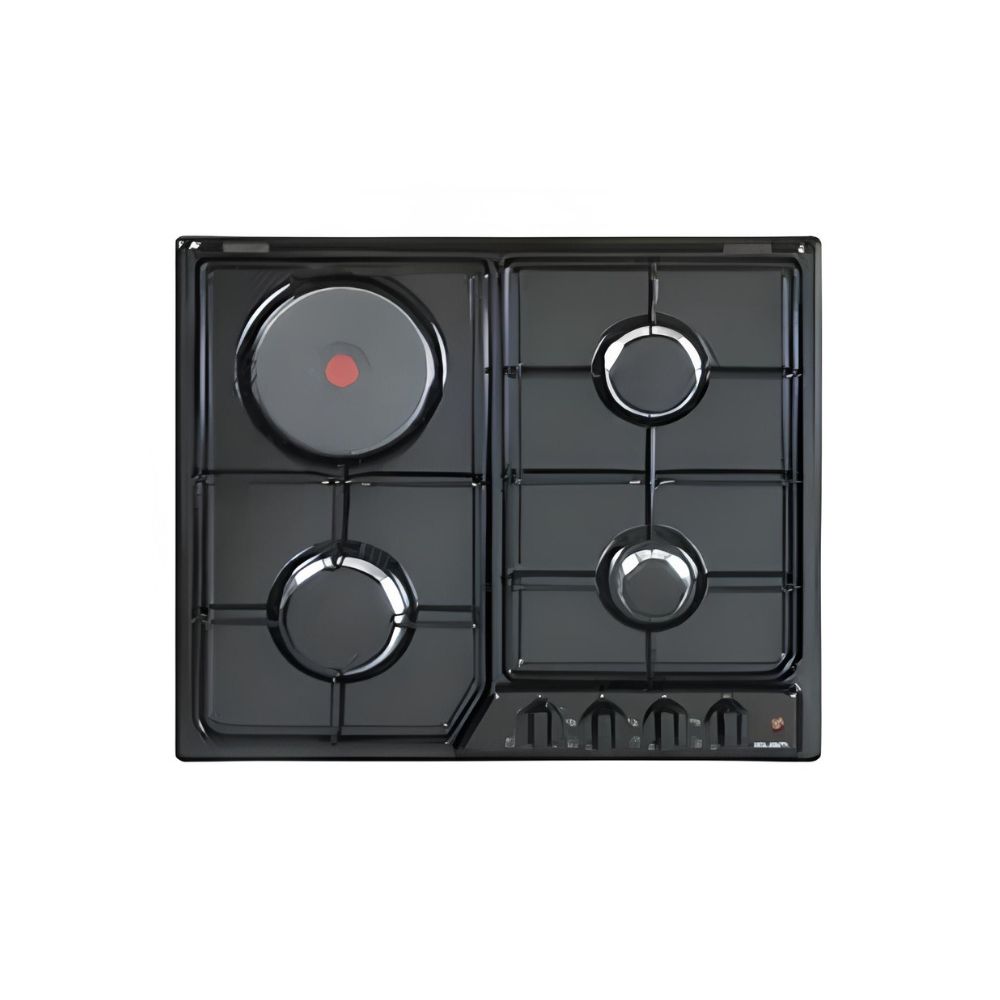 ELBA BUILT IN STOVE 60CM 3 GAS BURNERS+1 ELECTRIC PLATE EF60-311 BKD